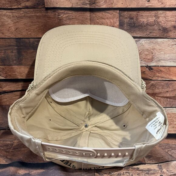 Morrison Supply Company Tan Adjustable Snapback Cap Hat Adjustable Rope Laclede - Picture 5 of 7